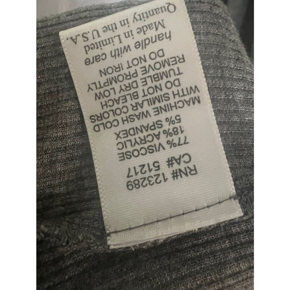 🔵 30) REVOLVE Michael Lauren Gray Ribbed Murphy Tank Top - Size M NWT - Picture 7 of 9